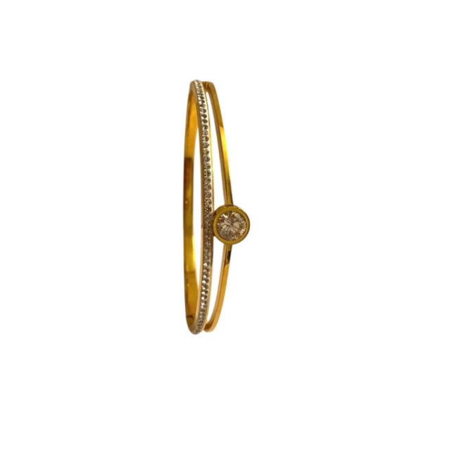 18k Gold Plated "Saturn Rings" Bracelet